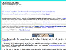 Tablet Screenshot of libertyfight.com